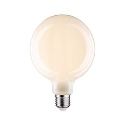 Paulmann 28627 lámpara LED filamento G125 7 vatios clásico bombilla regulable opal 2700 K blanco cálido E27