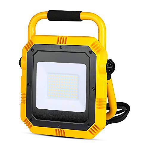 Faro LED de obra con chip Samsung de 50 W, color amarillo y negro