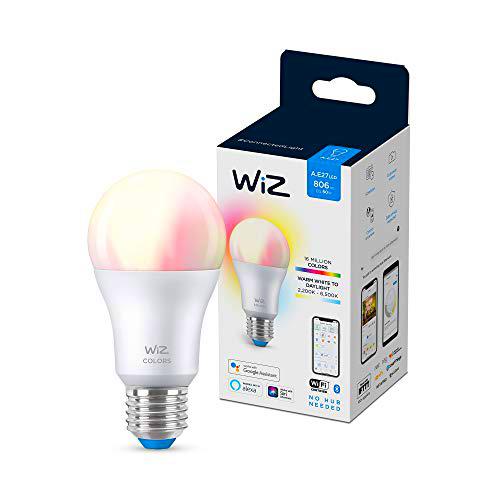 Wiz bombilla Wifi y bluetooth LED regulable colores A60 60w E27