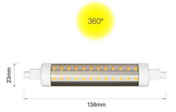 LAM. LED HQI TUBULAR 13W RX7S 138mm 360º 4000K marca BENEITO FAURE