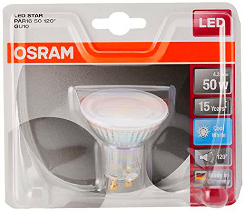 Osram Star Par16 50120 Bombilla LED GU10, 4.3 W, Blanco