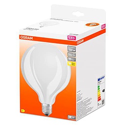 OSRAM Lámpara LED ,Casquillo: E27 ,Warm White ,2700 K ,17 W ,Reemplazo por 150 W Incandescent bulb ,mate ,LED Retrofit CLASSIC GLOBE125 