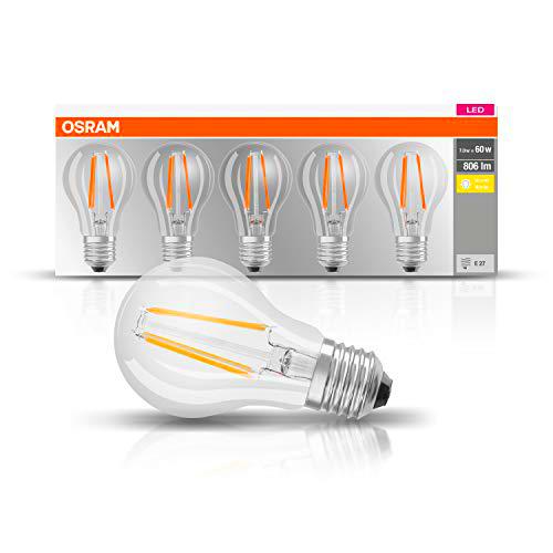 Osram Classic - Lámpara LED (Blanco cálido, A++, 50-60 Hz, 220
