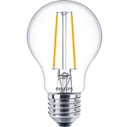 Philips Lámpara LED filamento de 5,5 W regulable bombilla E27 Forma de la bombilla