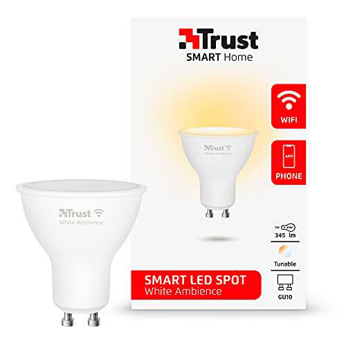 Trust Smart Home - Bombilla LED con luz blanca ambiente GU10