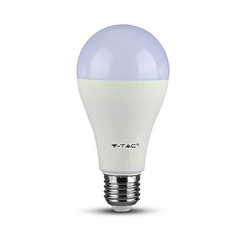 V-TAC VT-2015 - Bombilla LED E27 15 W A65 6400 K (caja de 3 unidades)
