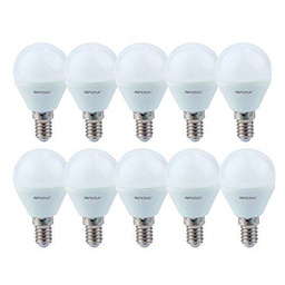 Imperia 6013182 Bombilla LED esférica E14, 6 W, blanco ópalo