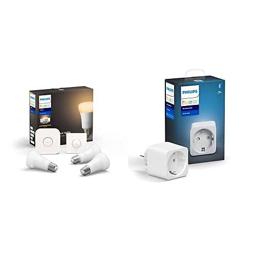 Philips Hue White - Pack de 3 Bombillas LED inteligentes E27