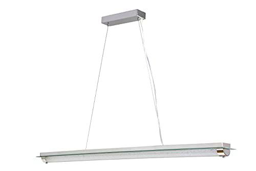 Mantra Iluminación. Modelo TUBE. Lámpara de techo colgante fabricado en hierro y cristal acabado en color cromo