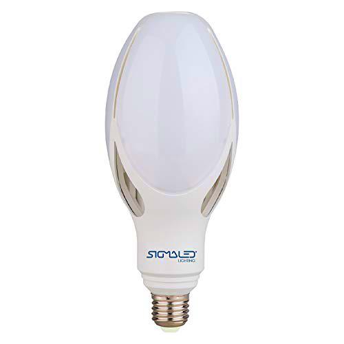 SIGMALED LIGHTING BOBILLA LED ED90 E27 50W, bombilla LED 50W E27 luz natural 4000K 5500 lúmenes equivalentes 350W tradicional o 150W bajo consumo