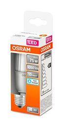 OSRAM Lámpara LED ,Casquillo: E27 ,Cool Daylight ,6500 K ,10 W ,Reemplazo por 75 W Incandescent bulb ,mate ,LED STAR STICK 