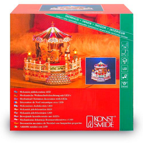 Konstsmide Carrusel De Fibra Óptica Con Luces LED Multicolor