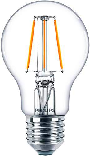 Philips Bombilla LED cristal 40 W estándar E27, luz blanca cálida