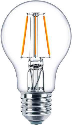 Philips Bombilla LED cristal 40 W estándar E27, luz blanca cálida