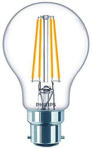 Philips - Bombilla LED (filament luz blanca cálida Bombilla, B22, 7 W