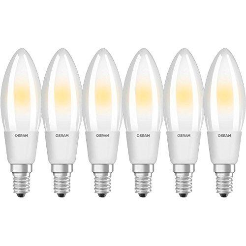 Osram Retrofit Cl B Bombilla LED E14, 5 W, Blanco, 11.6 x 3.5 x 3.5 cm, 6