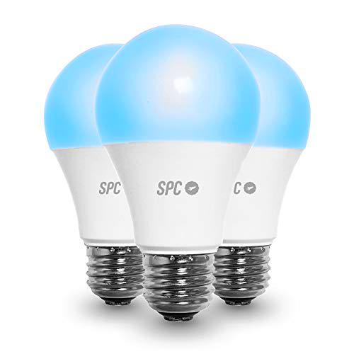 SPC Aura 1050: Pack 3 bombillas LED Wi-Fi E27, 10W