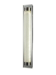 Mantra Iluminación. Modelo TUBE. Plafón para techo o pared de 60 cm fabricado en hierro y cristal acabado en color cromo