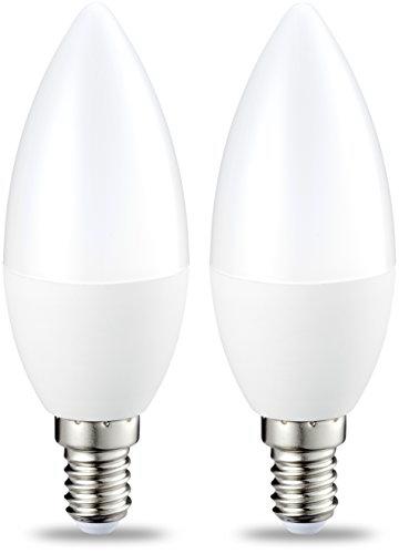 Amazon Basics Bombilla LED E14, 5.5W (equivalente a 40W)