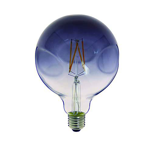 Bombilla LED globo irregular cristal ahumado casquillo E27