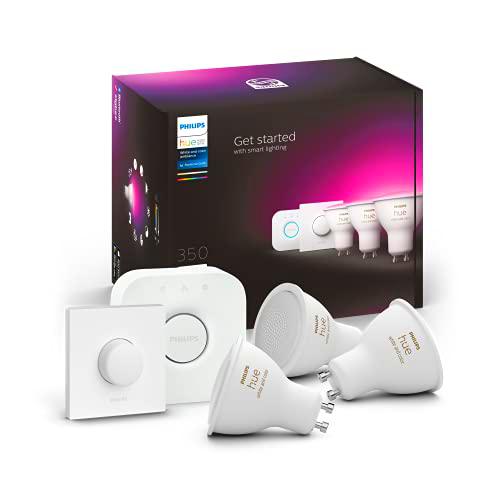 Philips Hue - Bombilla Inteligente, GU10, Luz Blanca y de Colores, 5