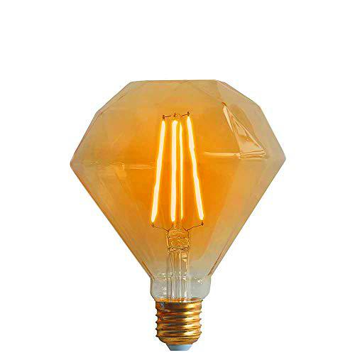 Bombilla LED Diamante E27 6W Equi.40W 500lm 2100K Gold 15000H 7hSevenOn Vintage