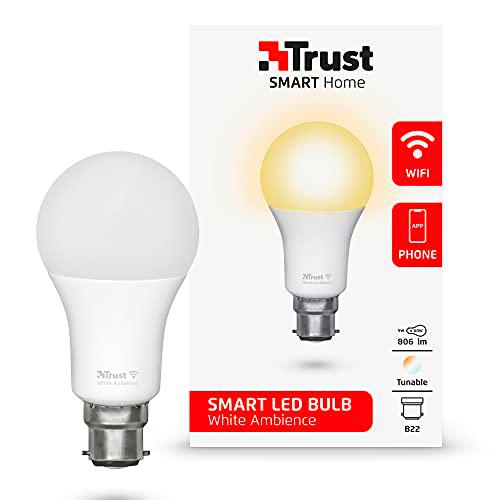 Trust WiFi Smart Home Smart WiFi LED Bombilla blanca Ambiente B22