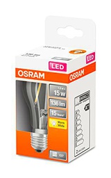 OSRAM Lámpara LED Star de filamento transparente, casquillo E27