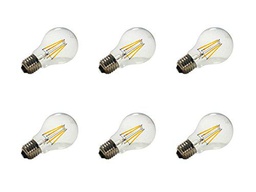 Electraline 92281 Electraline 92281 Bombillas LED Filamento bajo Consumo 6 W = 70 W luz cálida Casquillo Grande E27, 6 Piezas