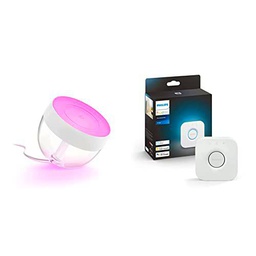 Philips Hue - Lámpara inteligente, Hue Iris, Lámpara de Mesa LED Inteligente