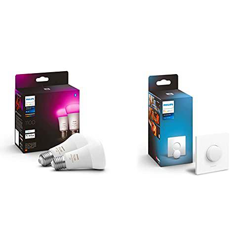 Philips Hue - Bombilla Inteligente, A60 E27, Luz Blanca y de Colores, 10