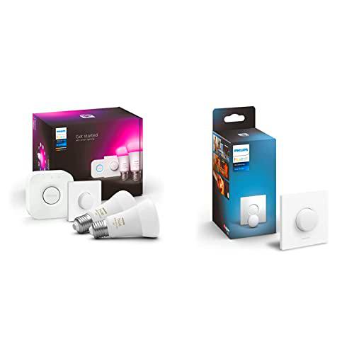 Philips Hue - Bombilla Inteligente, A60 E27, Luz Blanca y de Colores, 10