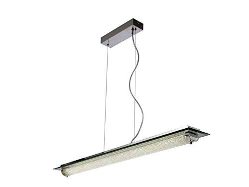 Mantra Iluminación. Modelo TUBE. Lámpara de techo colgante fabricado en hierro y cristal acabado en color cromo