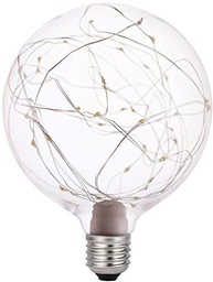 Garza Vintage Starlight - Bombilla Globo Retro LED de Filamento Luz Cálida E27 1,2W