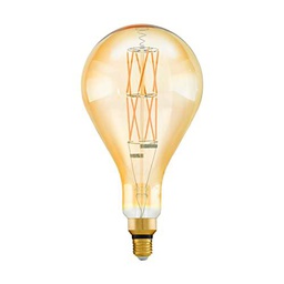 EGLO 11686 Bombilla LED. E27, 8 W, transparente, Diámetro 16 cm Höhe 30,5 cm