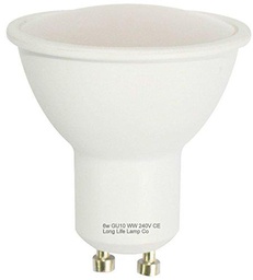 Long Life Lamp Company GU10 6 W LED de repuesto para bombilla Halógena