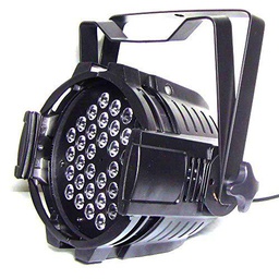 Cablematic - Foco PAR64 de 36 LED de 1W negro
