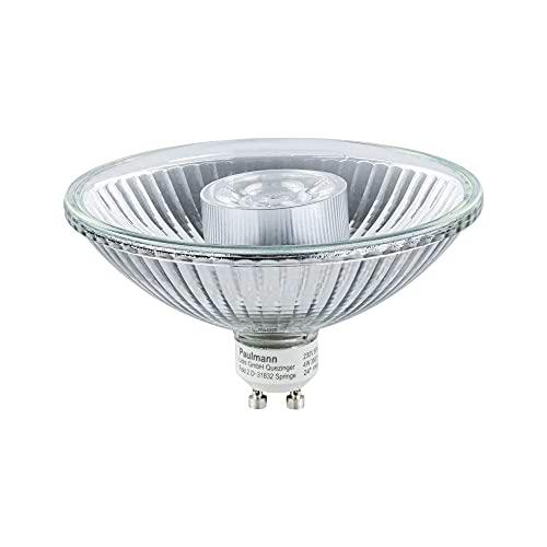 Paulmann Bombilla LED Reflector QPAR111 6.5W Regulable Blanco Cálido Plata Sistema de Iluminación 2700K GU10