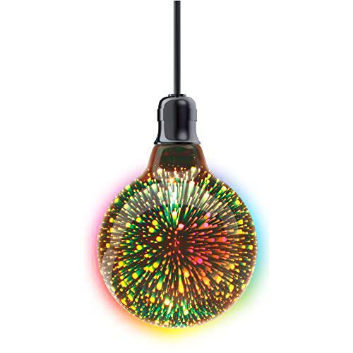 Bombilla LED decorativa 3D G125 - casquillo E27 - 3-8 W cons (N.A eq.)
