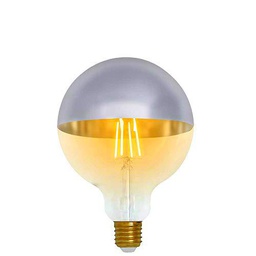 Bombilla LED Globo G120 Cúpula Plata E27 8W Equi.60W 806lm 2100K Vintage 15000H 7hSevenOn Vintage