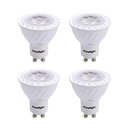 Panalight Pack de 4 lámparas LED dicroicas dimm GU10 de 7 W