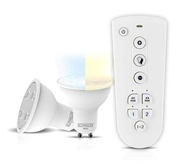 SCHWAIGER - ALSET500- Juego de bombillas LED (GU10) como luz de acento regulable Smart Home