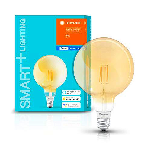 LEDVANCE Lámpara Smart LED, Bluetooth, E27, Filament Globe Gold