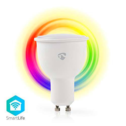 Nedis WIFILC10WTGU10 energy-saving lamp Multi, Blanco cálido, Blanco