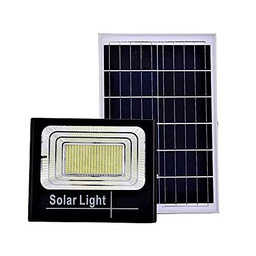 LEOFLA Foco LED de 200 W SMD con Panel Solar, Sensor crepuscular y Mando a Distancia