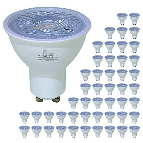 Pack 50x Bombilla LED GU10 9W. Color Blanco Calido (3000K)
