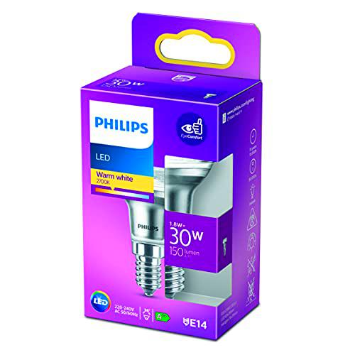 Philips - Bombilla LED Reflectora, 30W, R39 E14, 36 Grados Apertura