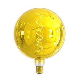 Calex Colors Kalmar Metálico Gold Lamp-Ø200 mm Dimbar E27 Casquillo 4W 2000K 60LM Energía Clase B Dimmbare LED