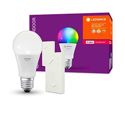 LEDVANCE SMART+ COLOR SWITCH MINI KIT | Bundle with 1x Switch Mini + Lámparas LED Classic A con función de iluminación inteligente wireless (ZigBee) | RGBW regulable
