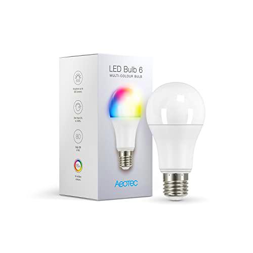 Aeotec 4344 LED Bulb 6, Z-Wave Plus rgbw-Bombilla &amp; Cambia